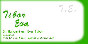 tibor eva business card